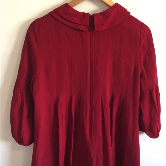 Vintage 20s Style Collar and Bow Tie Mini Dress - Picture 3 of 4