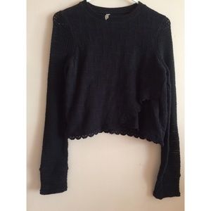 FREE PEOPLE cross over sweater