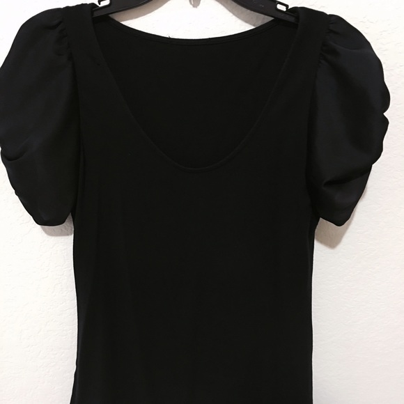Express Black Scoop Neck Top