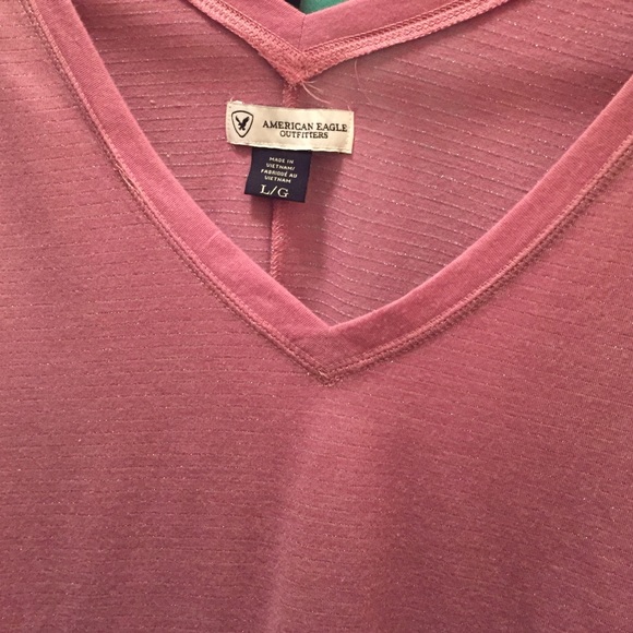 Kinda rose colored with silver vertical lines - Picture 2 of 2