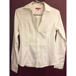 Snakeskin White button down shirt