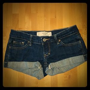Girls short denim shorts