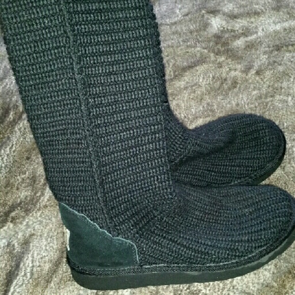 Ugg sweater under knee boot