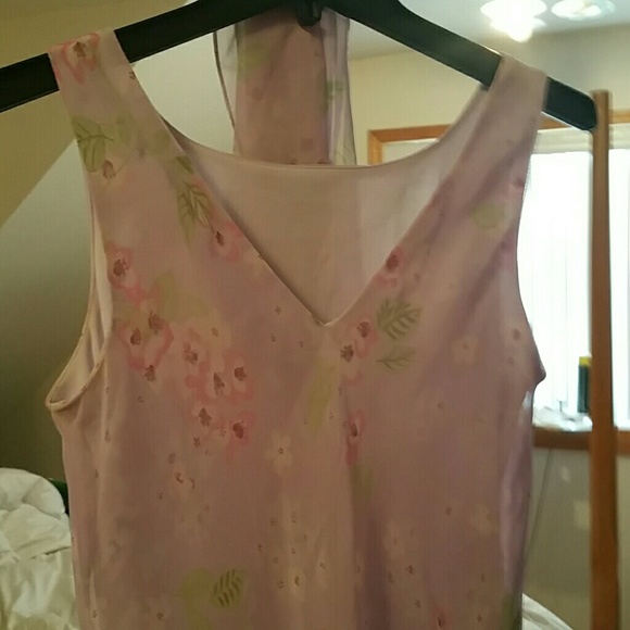 "My Michelle" lavender long dress with scarf - Picture 4 of 4