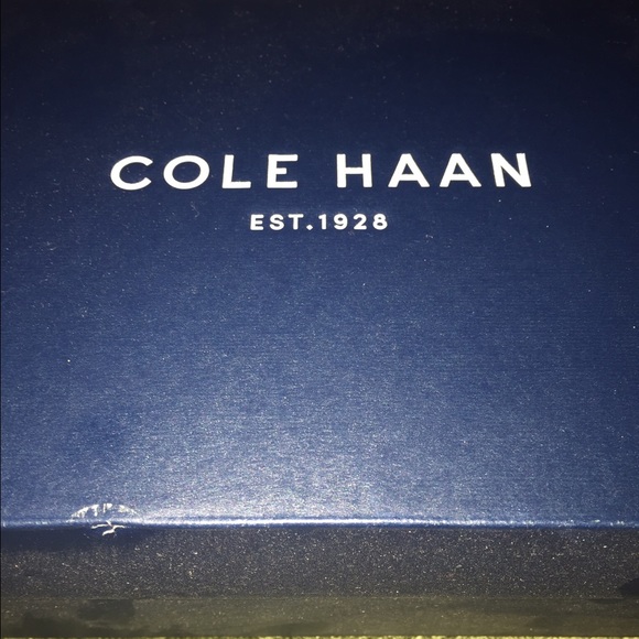 Brand new. Cole Haan. Navy paten penny loafers. - Picture 4 of 4
