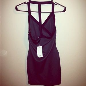 TOBI Bodycon Dark Blue and gray dress