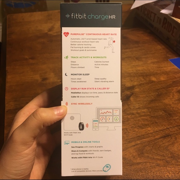 SOLD- Fitbit Charge HR- Plum - Picture 3 of 4