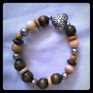 Homemade bead bracelet