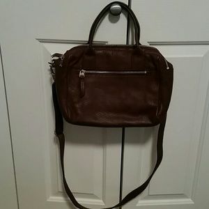 Fossil leather satchel