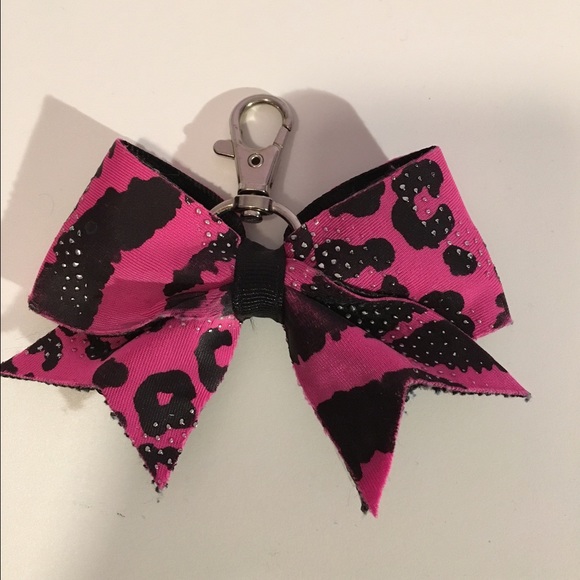 Cheer bow key chain