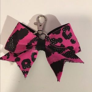 Cheer bow key chain
