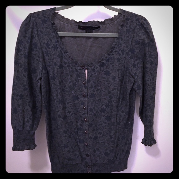 ♦️SOLD♦️Marc by Marc Jacobs Floral Ruffle Cardigan