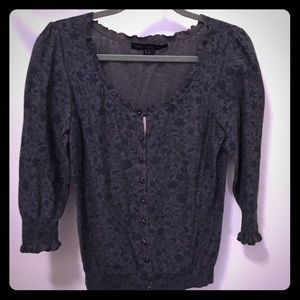 ♦️SOLD♦️Marc by Marc Jacobs Floral Ruffle Cardigan