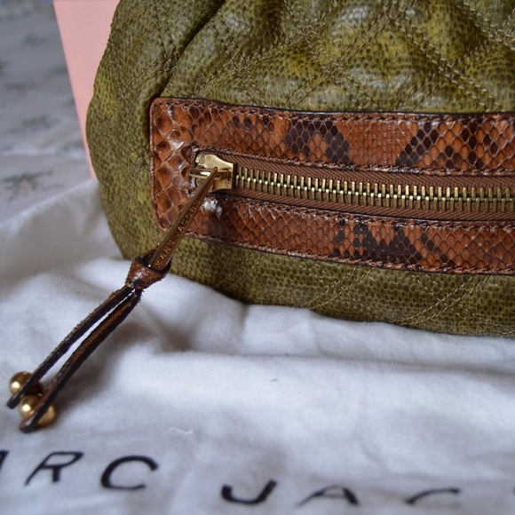 Auth Marc Jacobs Python Little Stam Bag - image 3