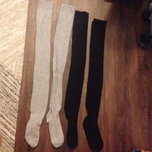 American apparel thigh high socks