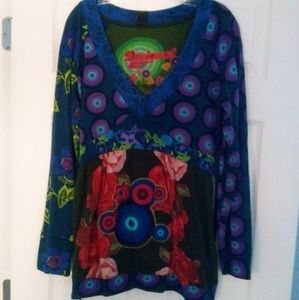 Desigual tie-back top