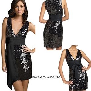 BCBGMAXAZRIA Black Sequin Sheath Dress-NWOT😎