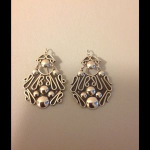 Native American Bold Sterling Silver Earrings