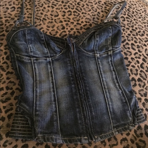 guess denim top