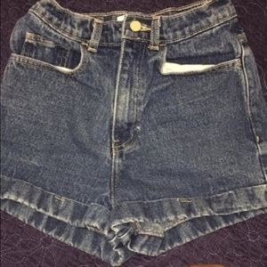 American apparel jean shorts