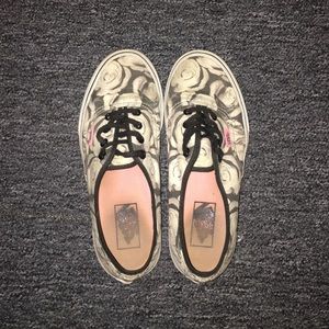 ❌ON HOLD❌ VANS Black and White Roses