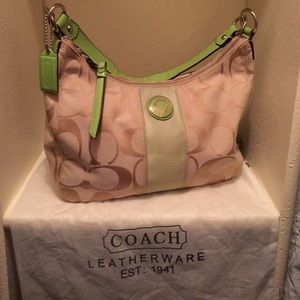 Medium Lime green Coach Bag