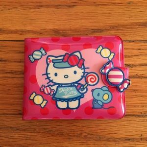 Kawaii Hot Pink 90s Sanrio Hello Kitty card wallet