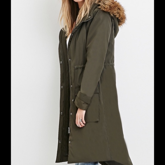 Olive Parka & Vest ‼️REDUCED PRICE ‼️ - Picture 2 of 4