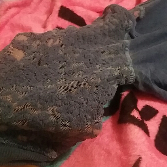 Blue peplum shirt - Picture 2 of 3