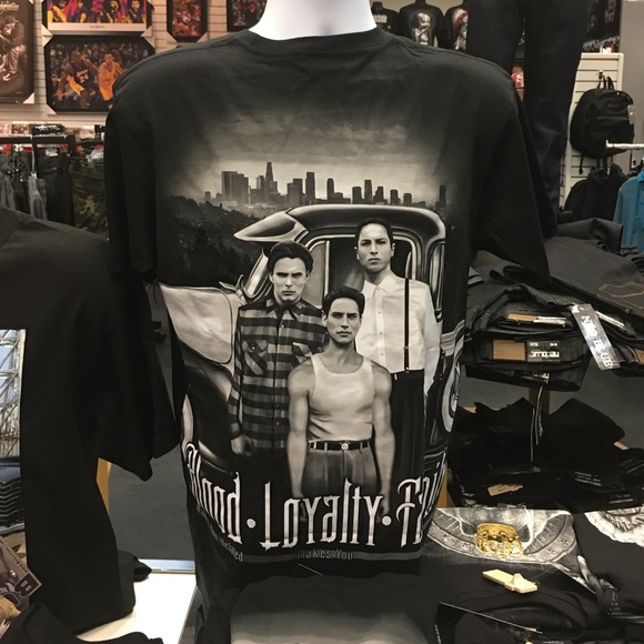 Blood in blood out men's tee design is on back - Picture 2 of 4