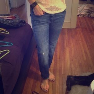 Classic wash boyfriend jean