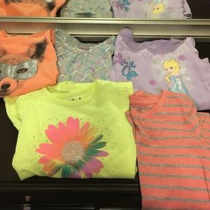 Lot 5 long sleeve shirts Girls Size 6