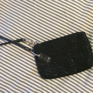 Black Coach Wristlet