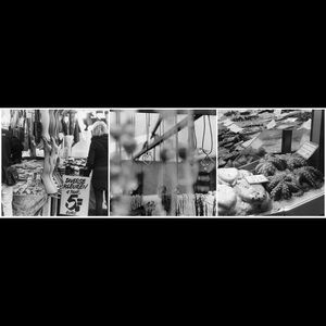 Photos, set of three titled "Black Market"