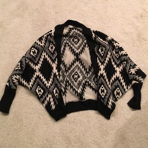 Oversized Aztec pattern sweater