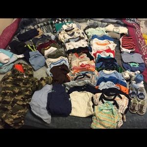 0-3 month baby boy clothes.