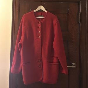 Geiger Vintage Red Wool Topcoat