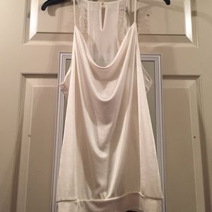 Cream tank top/lace back