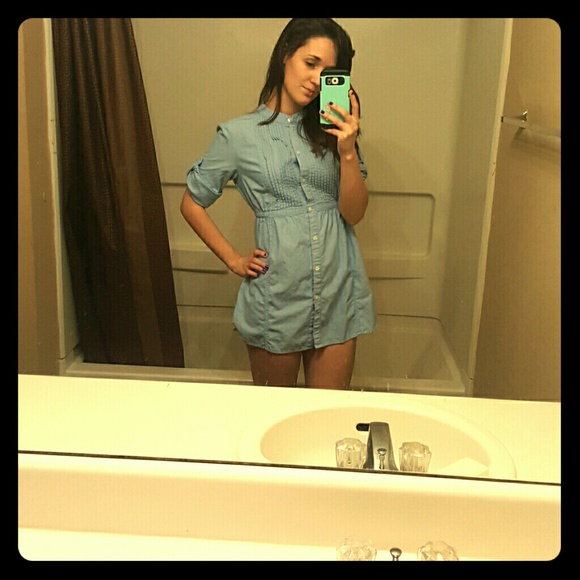 Denimn button-up long top