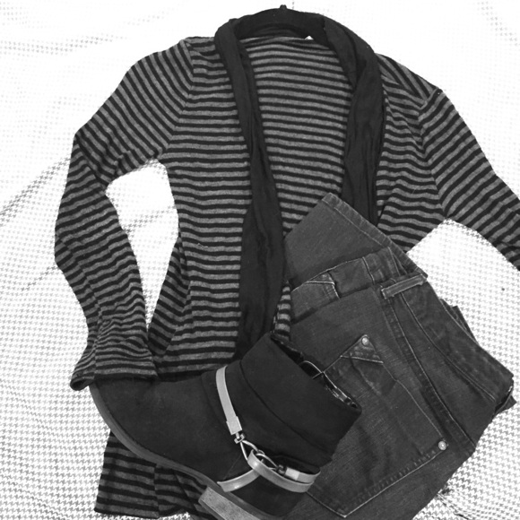 Striped cardigan. - Picture 1 of 2