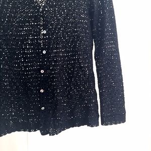 Free People Sweaters - NEW boho open knit black cardigan Free People Sweaters - NEW boho open knit black cardigan