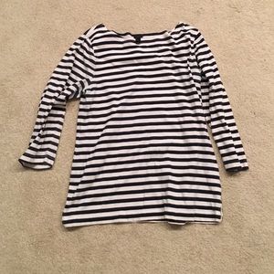 Jcrew striped boat neck shirt
