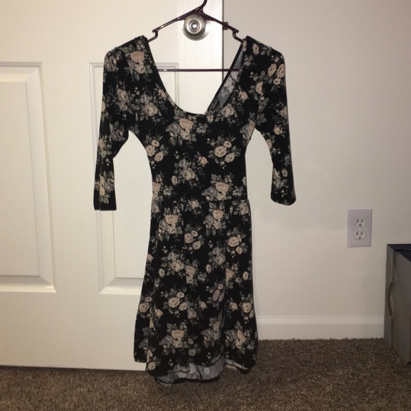 3/4 sleeve skater dress