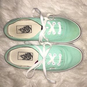 Mint green vans