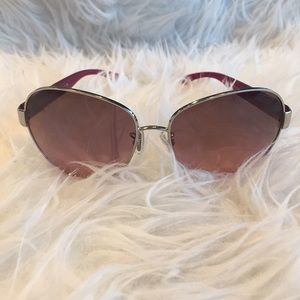 Pink Coach Aviator Sunglasses