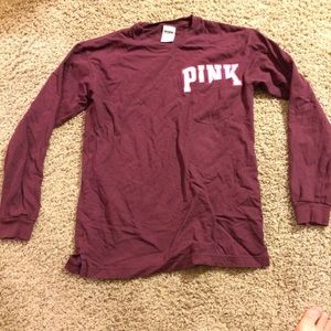 VS PINK long sleeve campus tee