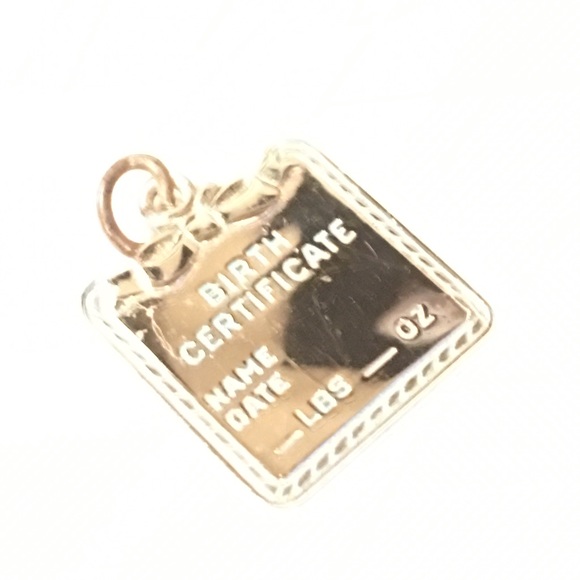 Sterling silver engravable charm