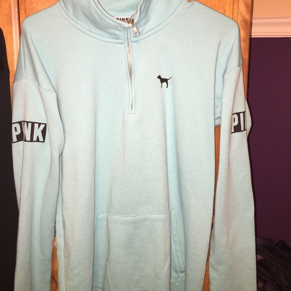 light blue VS half zip