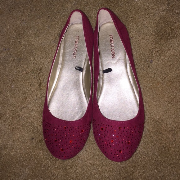 Maurice's red flats