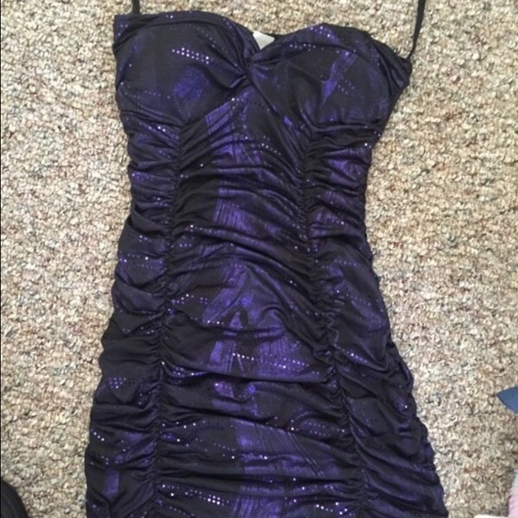 🎉 Dark purple strapless dress - Picture 1 of 2